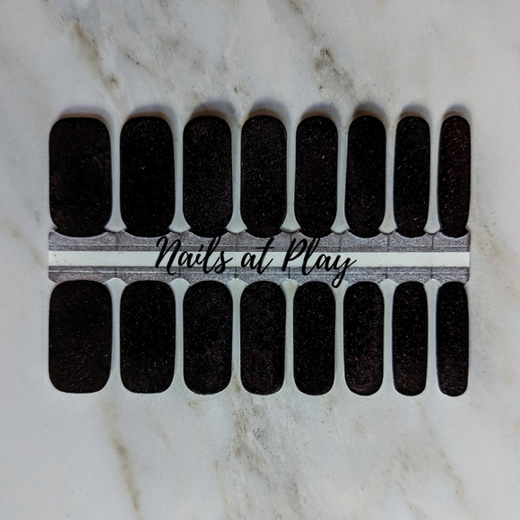 5 for $15 Nail Wraps- Black Specks - Picture 2 of 5